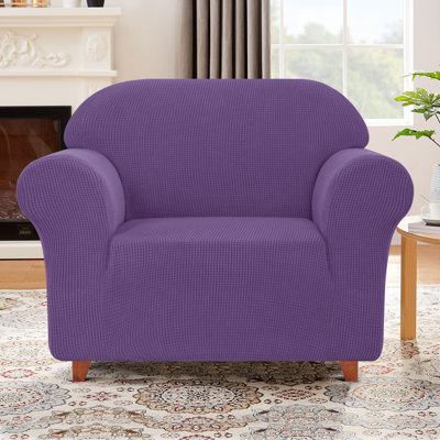 Housse pour fauteuil à coussins carrés / rectangulaires texturé