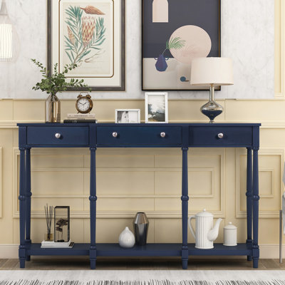 Console en bois massif de 58 po