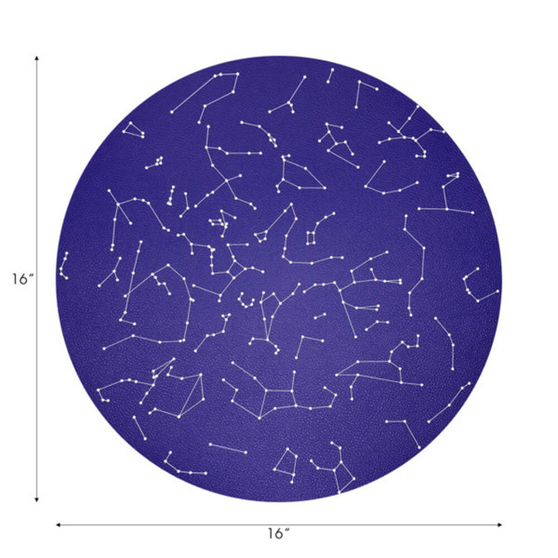 Constellations Stars Pebble 16" Vinyl Placemat
