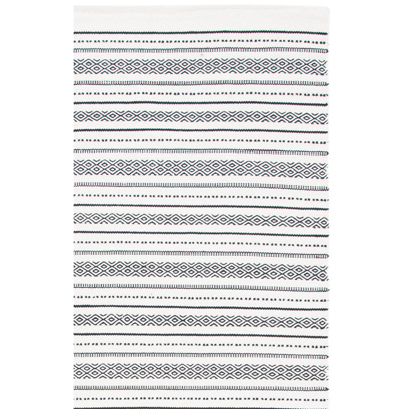 Mehara Flat Weave Cotton Striped Rug, Rectangle 3' x 5'