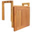 Table de balcon pliante en bois Meranti