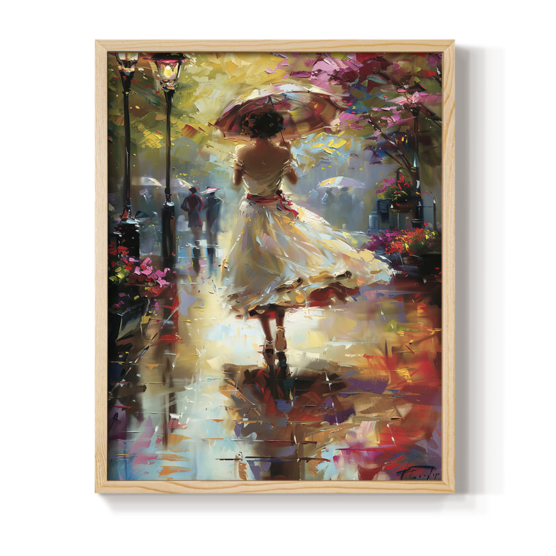 WOMEN Series DCCCXII Framed Print - Solid Wood, Natural, 30" H x 24" W