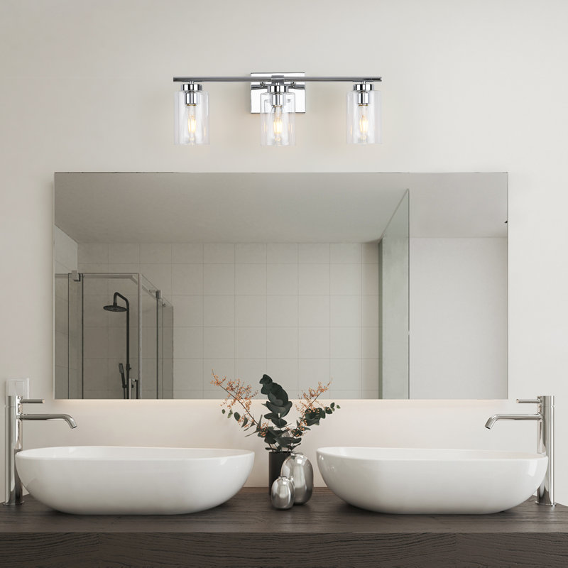 Hooversville 3- Light Dimmable Vanity Light, Chrome, 3 Lights