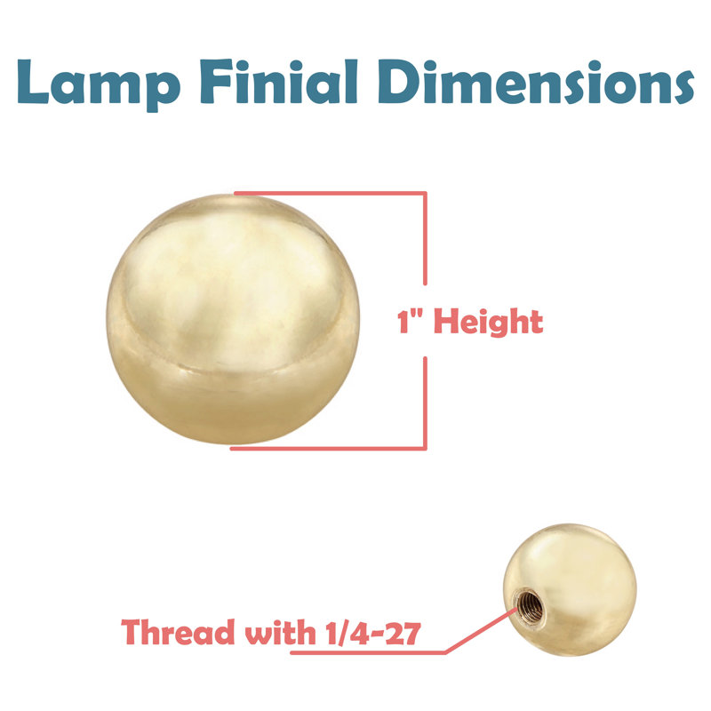 Lamp Finial, Gold