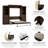 Arlex Storage Murphy Platform Space-Saving Wall Bed, 2 Shelving Units with Drawers-689216814-689216808
