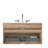 Gloria 36" Wall Mounted Rough Oak&Rough Oak Bathroom Vanity with Integrated Ceramic Sink with Overflow, with 3 holes, Large Storage Floating Bathroom Vanity for Modern Bathroom, KD-1399624381-1399624322