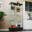 Vitrine moderne en verre avec lumières DEL-663844873