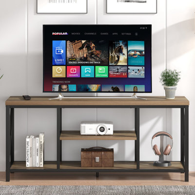Hulste 55" Modern TV Stand, Oak