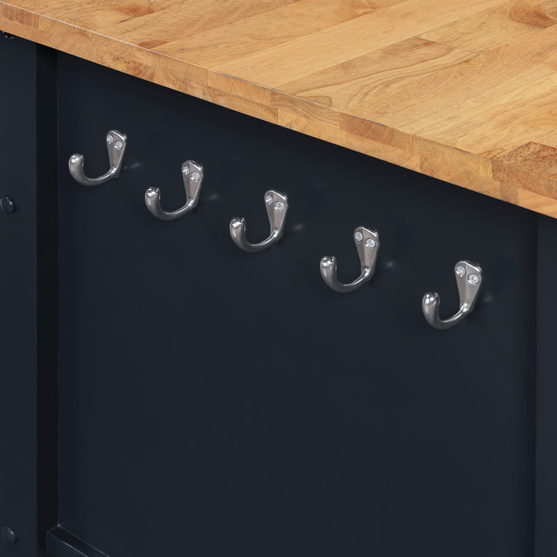 Stirling Kitchen Cart, Black