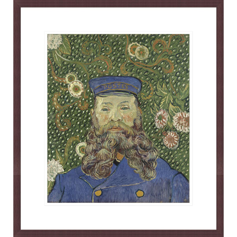 Portrait du facteur Joseph Roulin par Vincent van Gogh, impression giclée encadrée, H 19,98 po x l 17,75 po