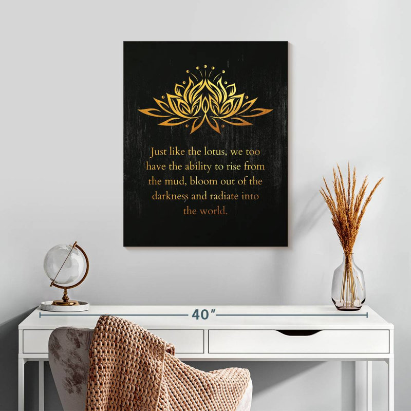 Just Just A Lotus Flower II, reproduction sur toile, H 25 po x l 20 po x P 1,25 po