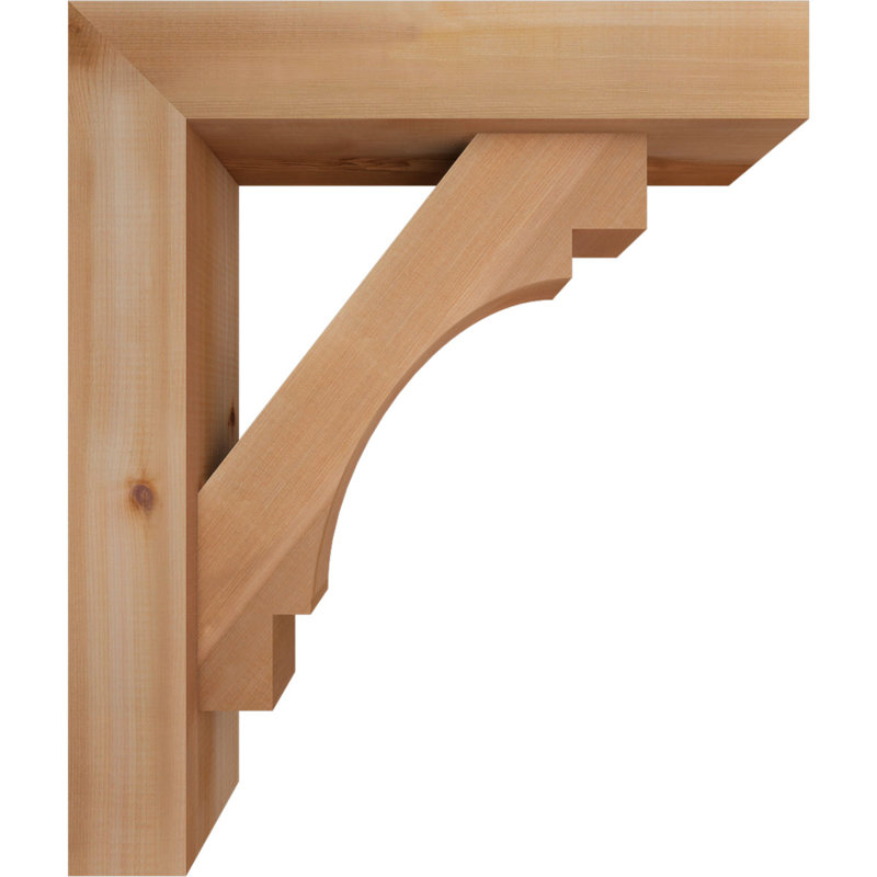 Support Merced Block avec support décalé, 26 x 22, Cèdre rouge occidental de l 5 1/2 po (lisse)