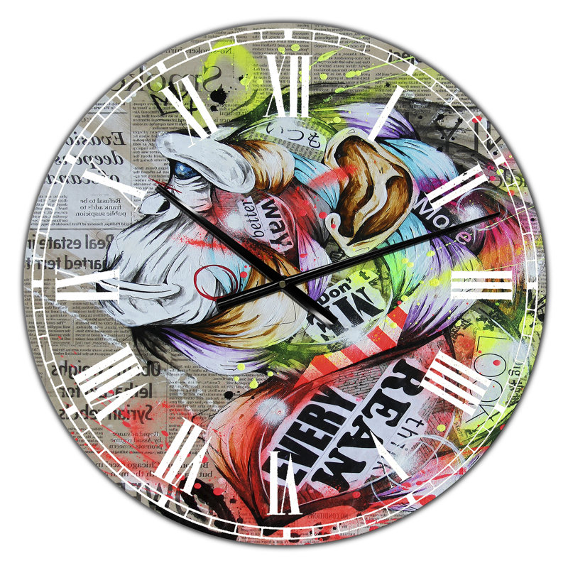 Horloge murale moderne surdimensionnée Visionary 2, Surdimensionné