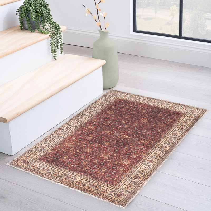 Tapis d'intérieur ou de couloir Vintage, Rectangle 2 pi x 3 pi