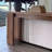 Retro-style solid wood rectangular console table-1024874149