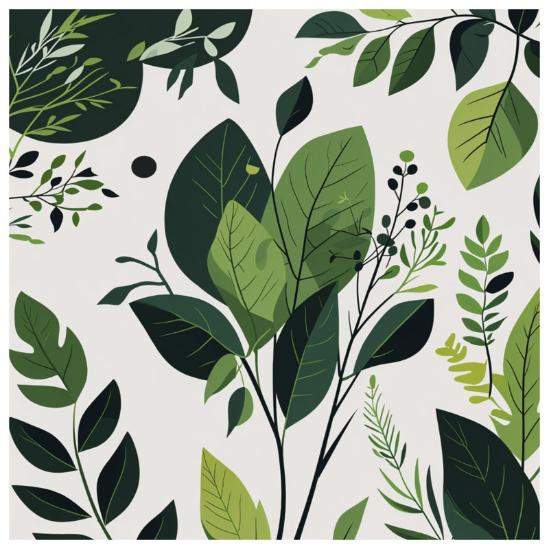 Housse de couette Leaves Bedding, Lit simple