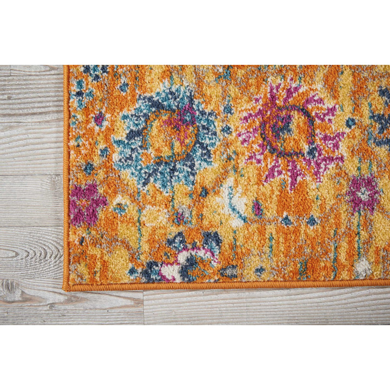 Floral Indoor Rug, Runner 2'2" x 7'6"
