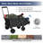 150lbs Heavy Duty Folding Utility Wagon with 13.4" Extendable Rear