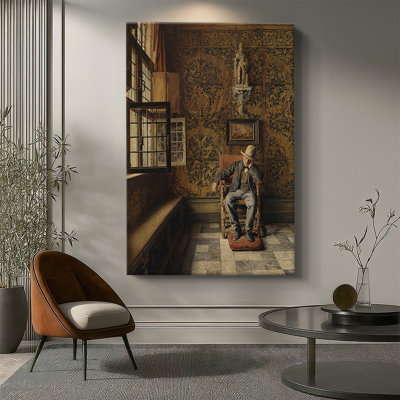 The Man in the Chair -Gallery Wrapped Canvas by Henri de Braekeleer