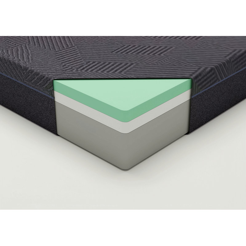 Matelas en mousse viscoélastique imprégnée de gel et thé vert, matelas dans une boîte, Très grand lit
