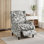 Ameiah 74 cm W Upholstered Wing Back Manual Push Back Recliner with Naihead Trims