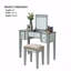 Ensemble de meuble-lavabo 1 pièce de style transitionnel avec tabouret avec tiroirs de rangement Core Design-2124488991