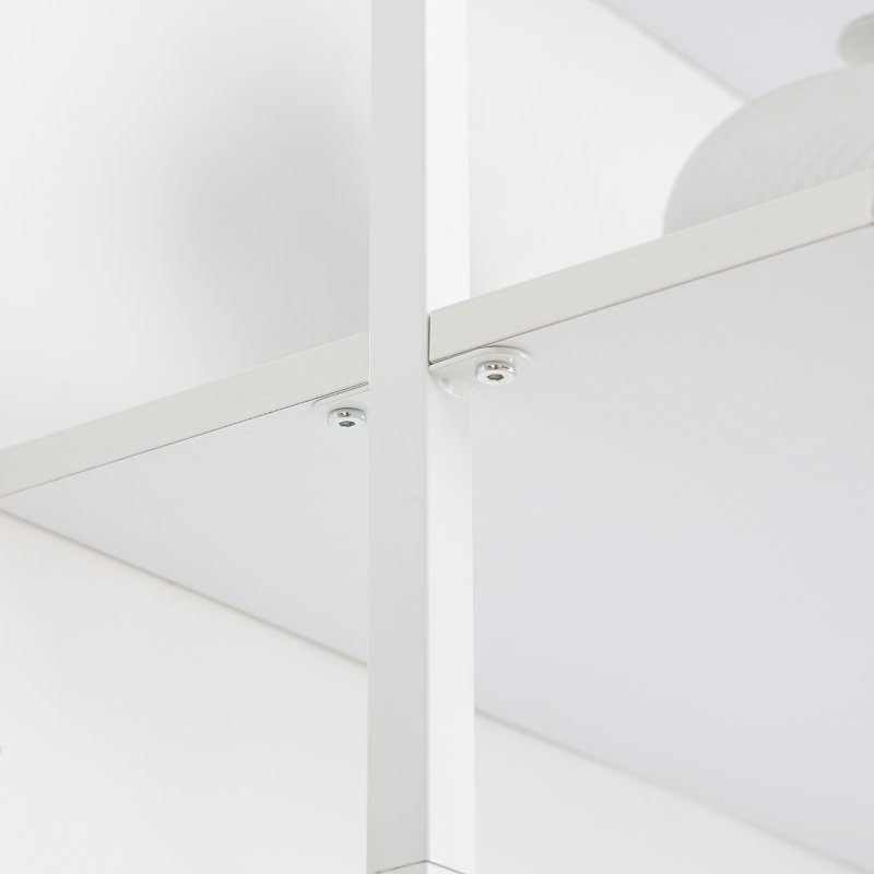 Kuiper 215cm/84.65inch 6 Tiers Ladder Bookshelf, White