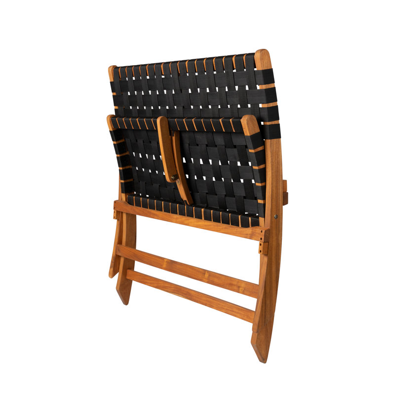 Banc d'intérieur et d'extérieur pliable Patio Sense Sava, finition bois-teck huilé