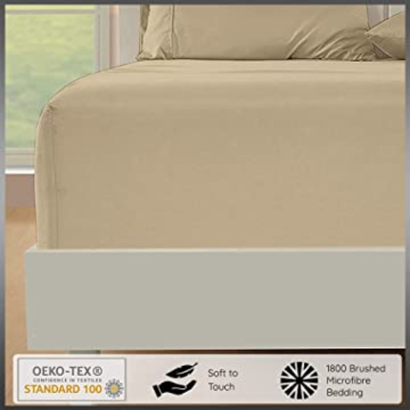 Sateen Sheet Set, Beige, King