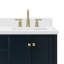 Meuble-lavabo double autoportant de 67 po avec plateau en quartz Cambridge-90865184