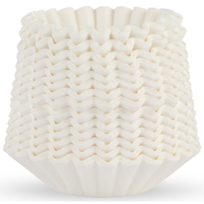 Tupkee Coffee Filters 8-12 Cups - 300 Count, Basket Style, White Paper, Chlorine Free Coffee Filter, 