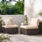 Hastyer Wicker Outdoor Armless Lounge Chair-668826936