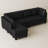 Faux Leather L-Shaped Modular Sectional Sofa-75756250-75756248