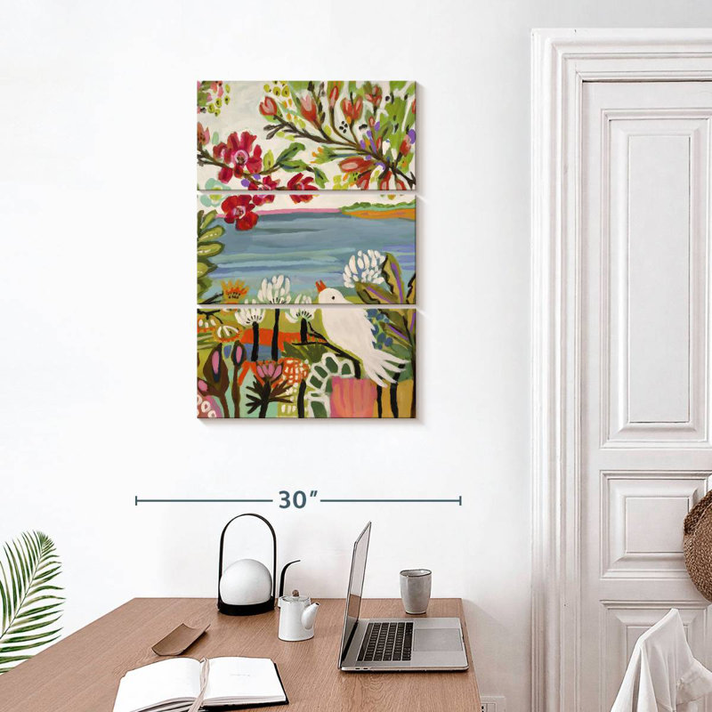 Brampt Birds In The Garden II, 32" H x 20" W