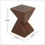 TABLE D'APPOINT GEOMETRIC MGO, COULEUR BRUN FONCÉ-1133351288