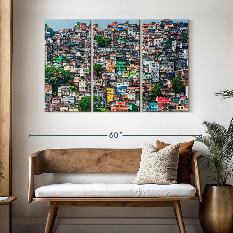 Lilie Slums Of Rio De Janeiro, H 32 po x l 50 po