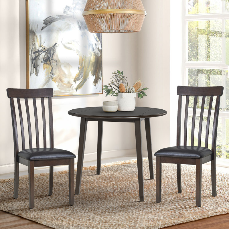 3 - Piece Dining Set, Dark Brown