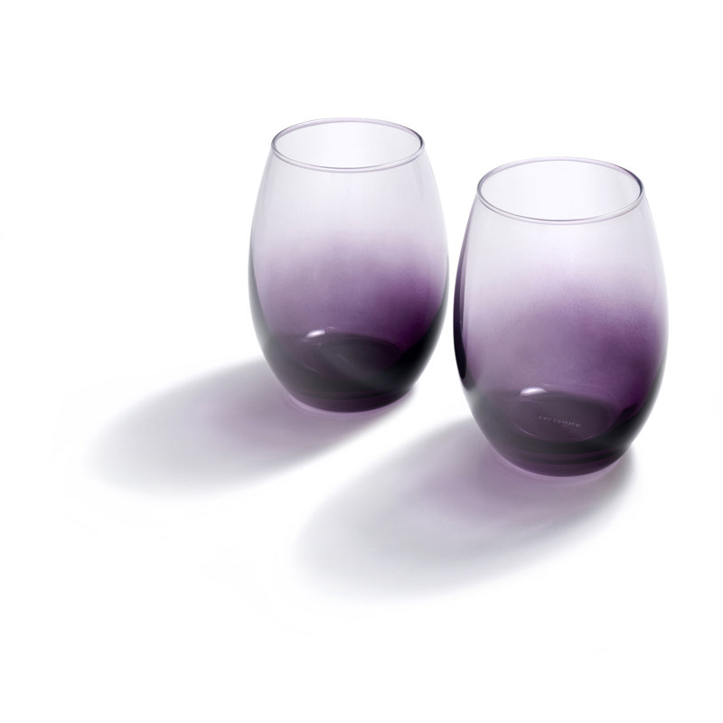 Verres à vin sans pied Talianna Ombre, Prune