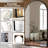 Arched Full Length Wall Mirror With Aluminum Alloy Frame - High Definition Floor Mirror For Bedroom Or Living Room - Shatterproof Glass - Modern Frameless Design