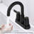 Bathroom faucet with 360 degree turn spout
