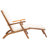 Barksdale Outdoor Acacia Wood Chaise Lounge , Cushion Included-2057575312