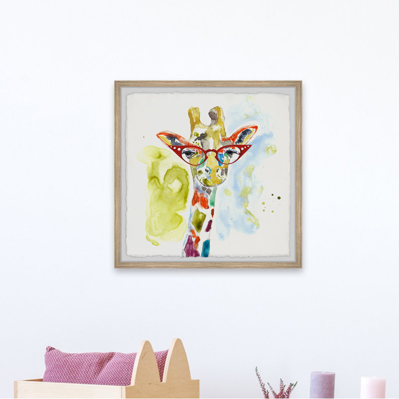 Benhurst Rainbow Giraffe, reproduction encadrée, H 12 po x l 12 po x P 1,5 po