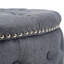 75cm Wide Cylinder No Pattern Footstool Ottoman-1739734232