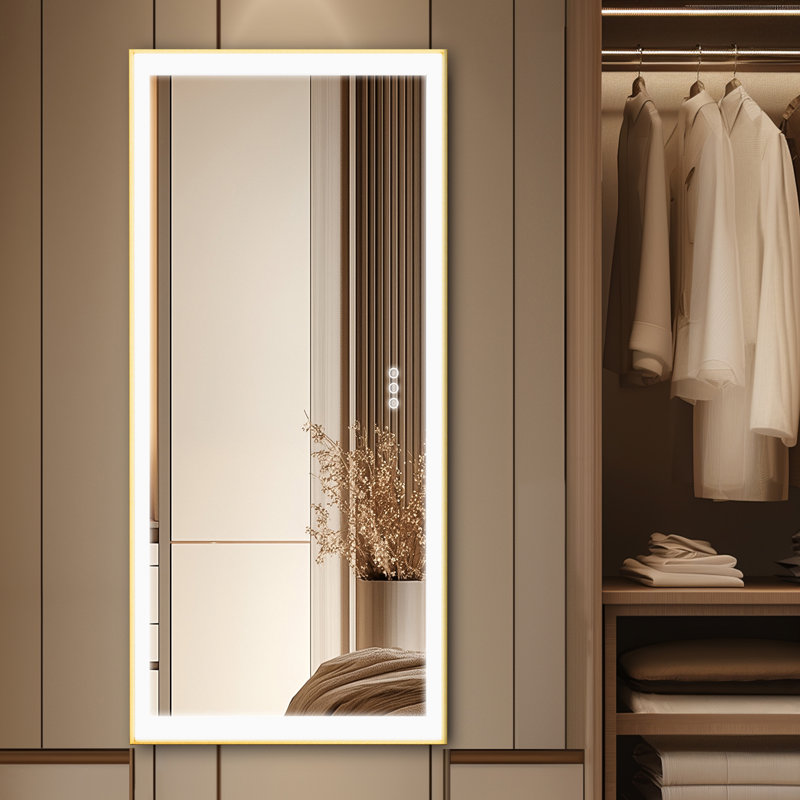 Aluminium Rectangle Wall Mirror, 32" x 63"