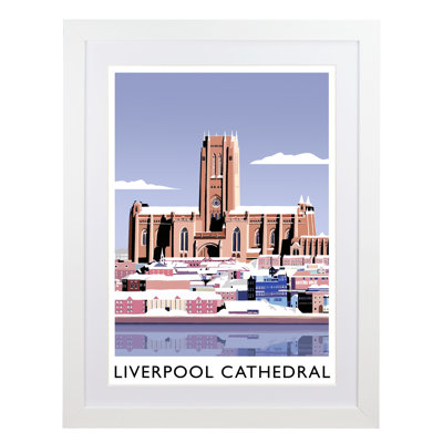 Liverpool Cathedral In Snow by Richard O'Neil - Print