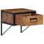 Adaliyah 40cm W Iron Bedside Table
