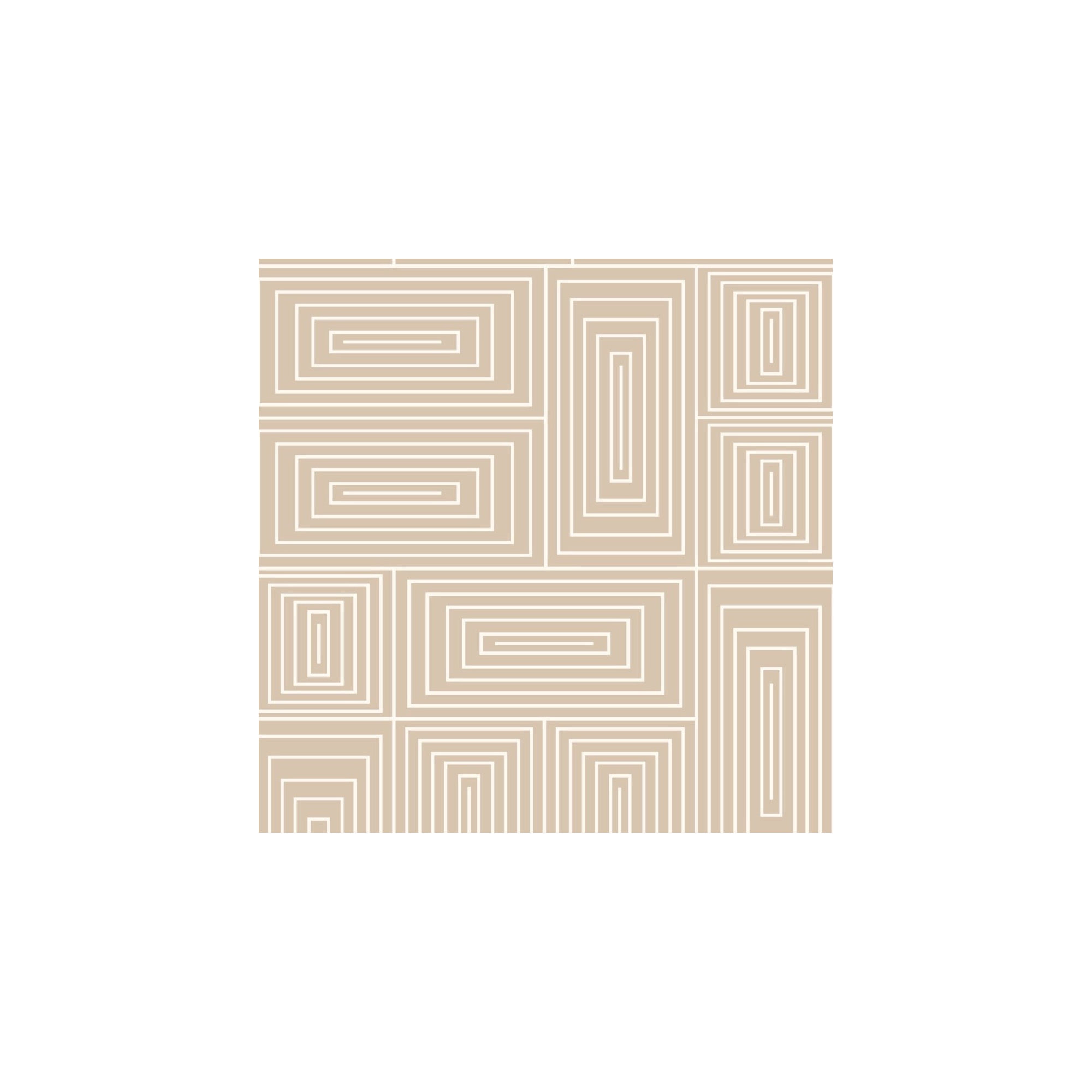 Nia Geometric Peel & Stick Wallpaper, Peach/Cream, Self-adhesive