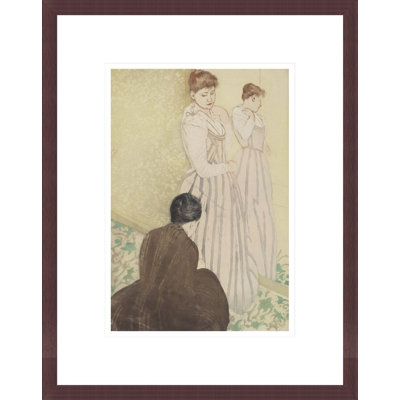 The Fitting by Mary Cassatt -Framed Giclee Print