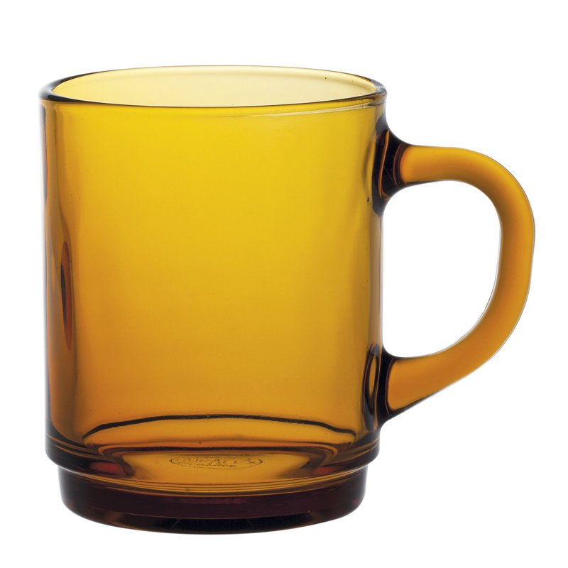Tasse à café en verre trempé, Ambre