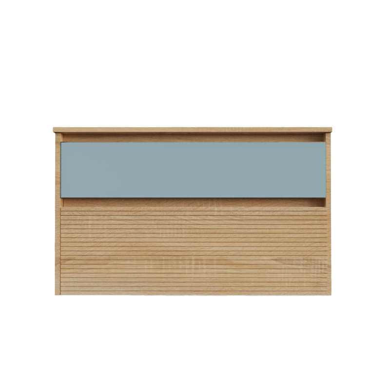 Meuble-lavabo 40 po avec lavabo brillant Toscana DAX Code, Bleu, L 40 po